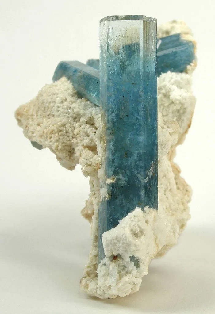 Aquamarine on Feldspar image
