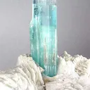 Aquamarine on Feldspar - image 2