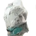 Aquamarine on Feldspar - image 2