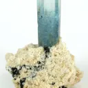 Aquamarine on Feldspar - image 1