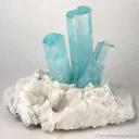 Aquamarine on Feldspar - image 1