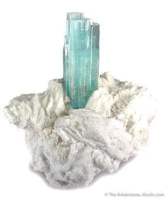 Aquamarine on Feldspar image