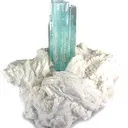 Aquamarine on Feldspar - image 1
