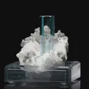 Aquamarine on Feldspar - image 2