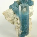 Aquamarine on Feldspar - image 2