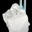 Aquamarine on Feldspar With Albite - image 5