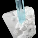Aquamarine on Feldspar With Albite - image 2