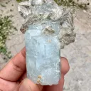 Aquamarine on Mica from Pakistan - image 3