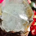 Aquamarine on Moscovite from Pingwu beryl mine, China. Gorgeous specimen of aquamarine light blue gems, associated with the Muscovite - image 1