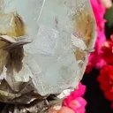 Aquamarine on Moscovite from Pingwu beryl mine, China. Gorgeous specimen of aquamarine light blue gems, associated with the Muscovite - image 5