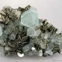 Aquamarine on Muscovite - image 2