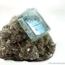 Aquamarine on Muscovite - image 1