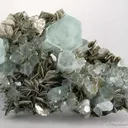 Aquamarine on Muscovite - image 1