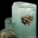 Aquamarine on Muscovite - image 3