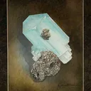 Aquamarine on Muscovite - image 1
