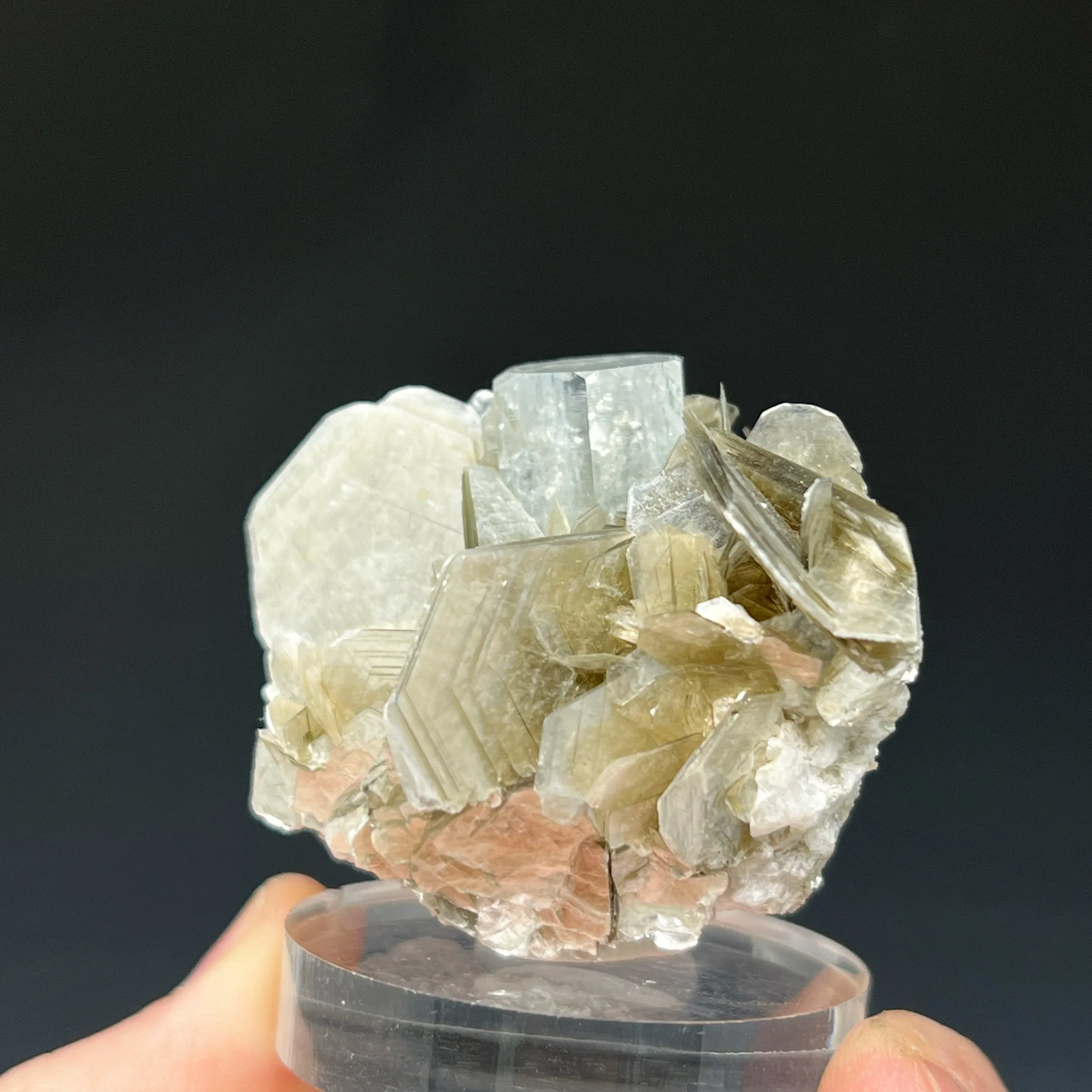 Aquamarine on Muscovite, Shigar Valley, Gilgit-Baltistan, Pakistan - image 3