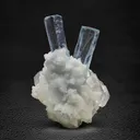 Aquamarine on Quartz - image 2
