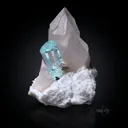 Aquamarine on Quartz - image 5