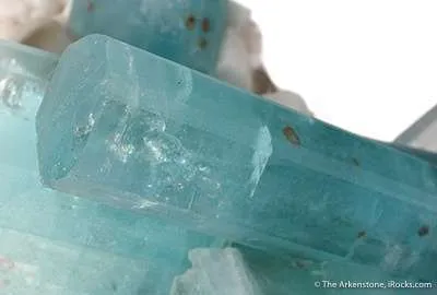 Aquamarine on Quartz and Feldspar, "The Bowtie" - image 3