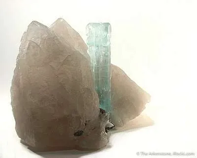 Aquamarine on Quartz - image 4