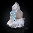 Aquamarine on Quartz - image 7
