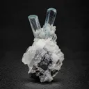 Aquamarine on Quartz - image 1