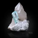Aquamarine on Quartz - image 4