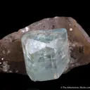 Aquamarine on Smoky Quartz - image 3