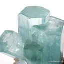 Aquamarine on Smoky Quartz - image 3