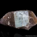 Aquamarine on Smoky Quartz - image 4