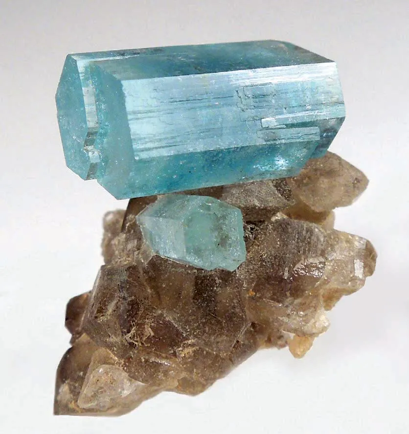 Aquamarine, Smoky Quartz image