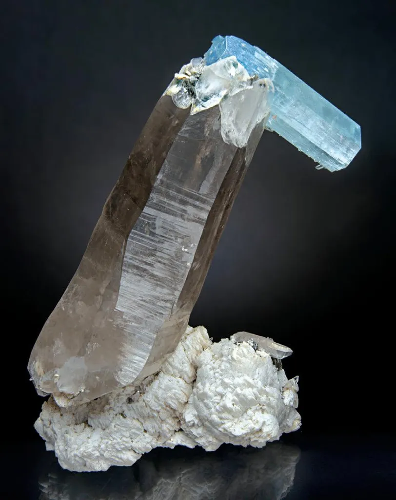 Aquamarine, Smoky Quartz image