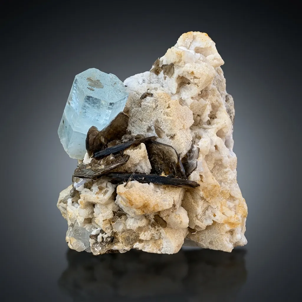 Aquamarine Specimen from Pakistan image