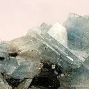 Aquamarine (Unusual Flat Plate) With Schorl - image 2