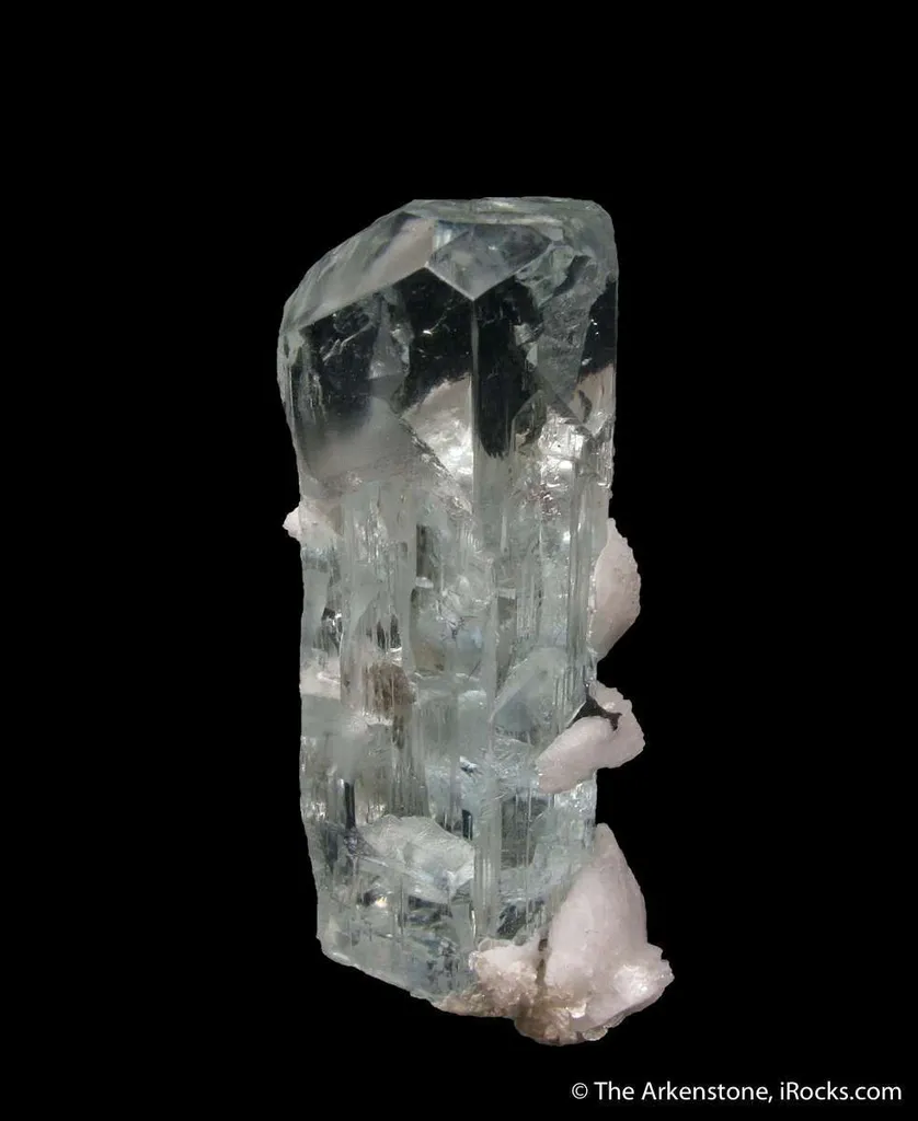 Aquamarine with Albite and Muscovite image