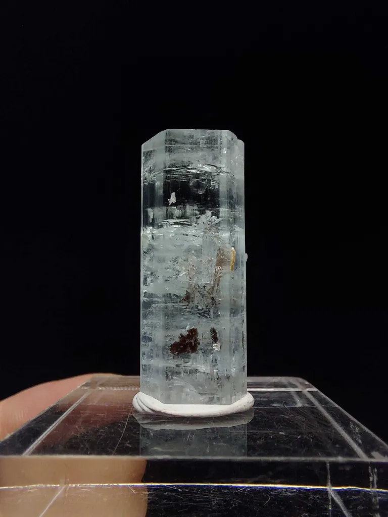 Aquamarine with Columbite from Pakistan image
