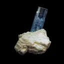 Aquamarine with Feldspar Natural Mineral Specimen - image 4