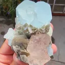 Aquamarine with Flourite from Pakistan, Gilgit-Baltistan, Nagar District, Aliabad - image 6