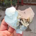 Aquamarine with Flourite from Pakistan, Gilgit-Baltistan, Nagar District, Aliabad - image 3