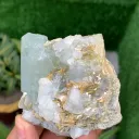 Aquamarine with Fluorite from Pakistan - image 10