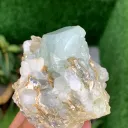 Aquamarine with Fluorite from Pakistan - image 9