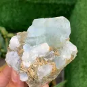 Aquamarine with Fluorite from Pakistan - image 7