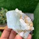 Aquamarine with Fluorite from Pakistan - image 8
