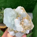 Aquamarine with Fluorite from Pakistan - image 4