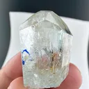 Aquamarine with hematite with moving water bubble from Pakistan - image 1