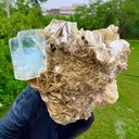 Aquamarine with mica - image 3