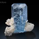 Aquamarine with Mica and Albite from Shigar Pakistan - image 1