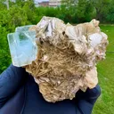 Aquamarine with mica - image 2