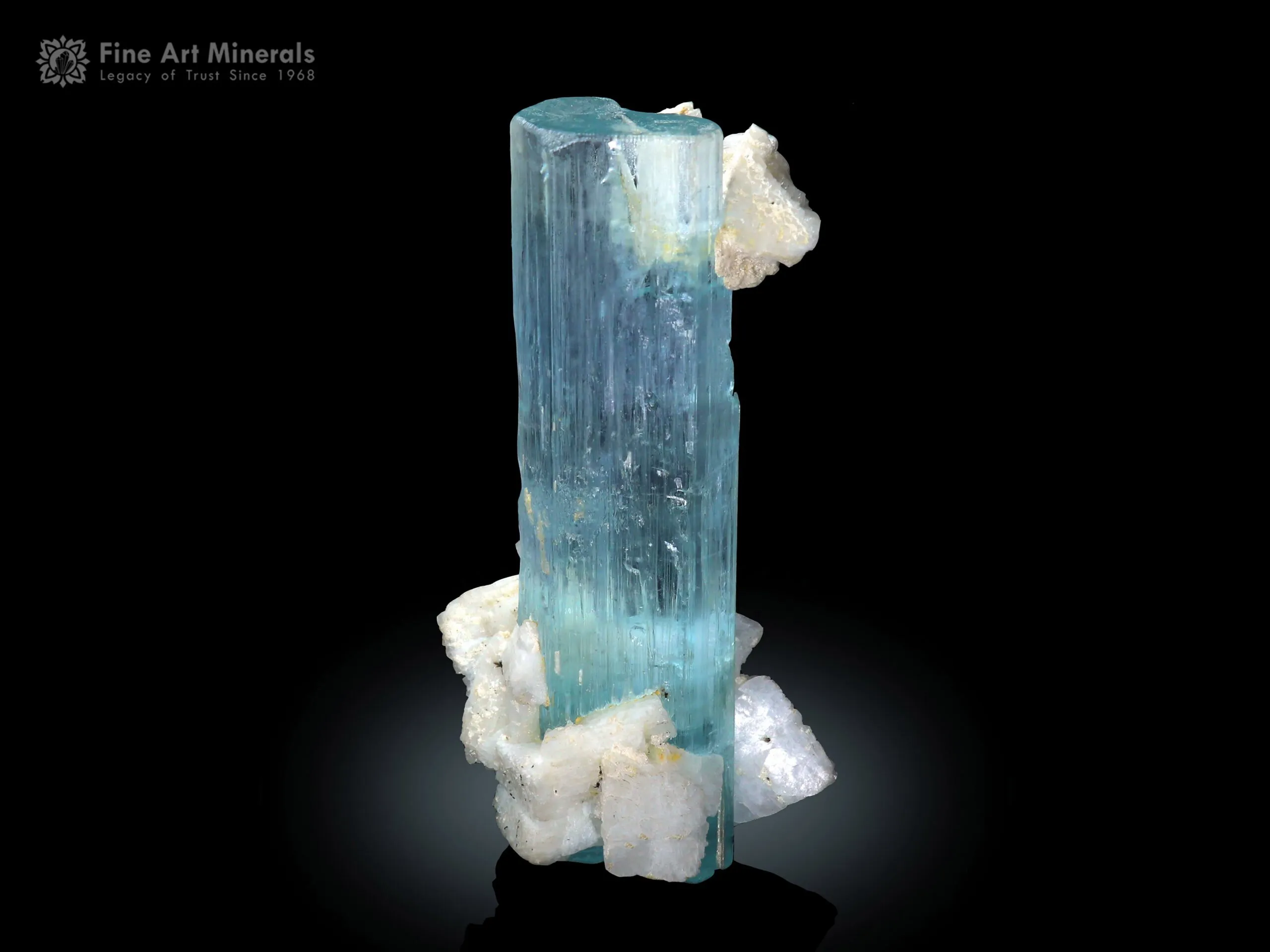 Aquamarine with Microlite from Shigar Pakistan - image 1
