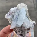 Aquamarine with Muscovite and Microcline Feldspar - image 5